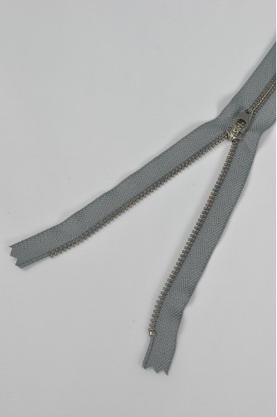 ZIP055  3號拉鏈  灰瀝牙金屬拉鏈  密尾拉鏈  單頭拉鏈  不設單獨拉鍊訂購 後面照